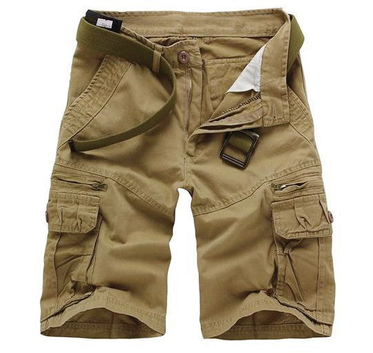 Plus Sizes Cotton Cropped Short Pants for Men