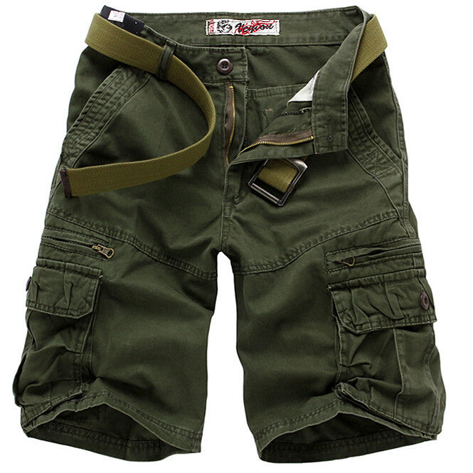 Plus Sizes Cotton Cropped Short Pants for Men