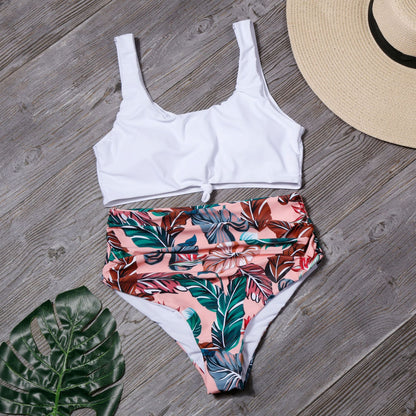 Sexy Leopard Two Pieces Bikini Swimsuits