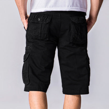 Plus Sizes Cotton Cropped Short Pants for Men
