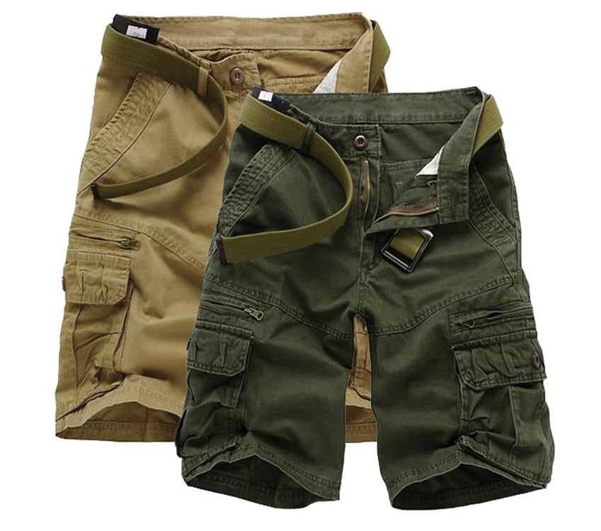 Plus Sizes Cotton Cropped Short Pants for Men