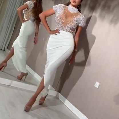 Sexy See Through Evening Dresses-STYLEGOING