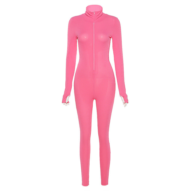 Sexy High Neck Exercising Yoga Jumpsuits