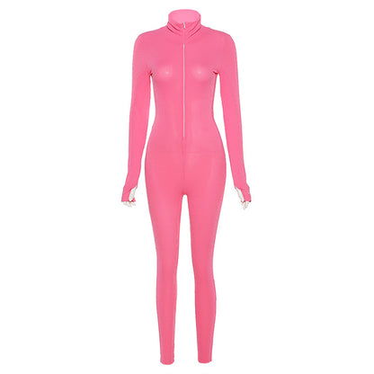 Sexy High Neck Exercising Yoga Jumpsuits