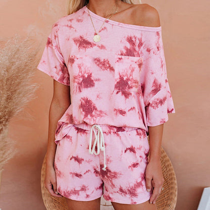 Casual Dyed Two Pieces Women Out Suits