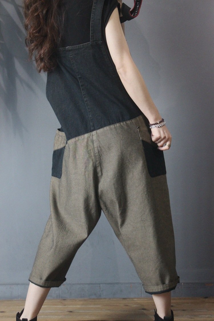 Vintage Women Split Joint Rompers-STYLEGOING