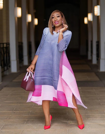 Casual Vintage Women Plus Sizes Mini Length Dresses
