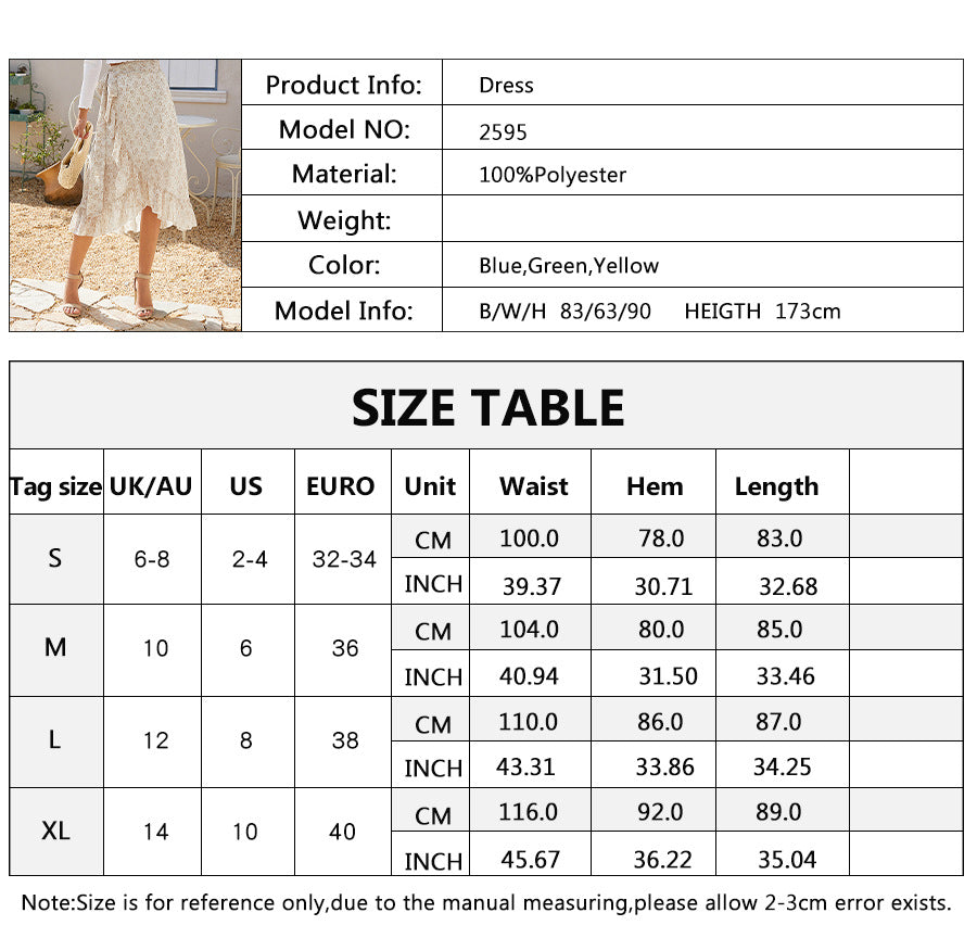 Sexy Summer Irregular Chiffon Skrts