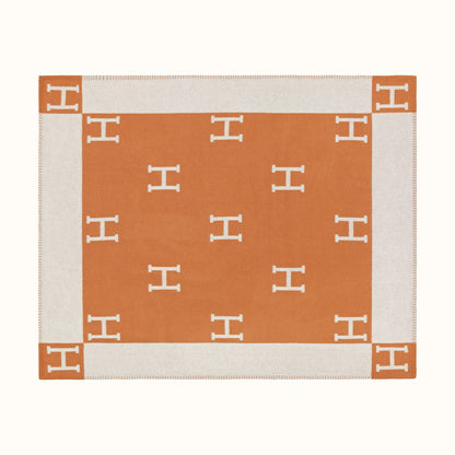 H Letter Design Wool Warm Thick Blanket-3-135*170CM-Free Shipping at meselling99
