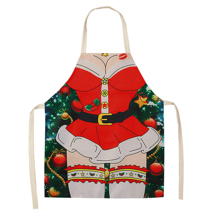 Merry Christmas Cartoon Design Aprons