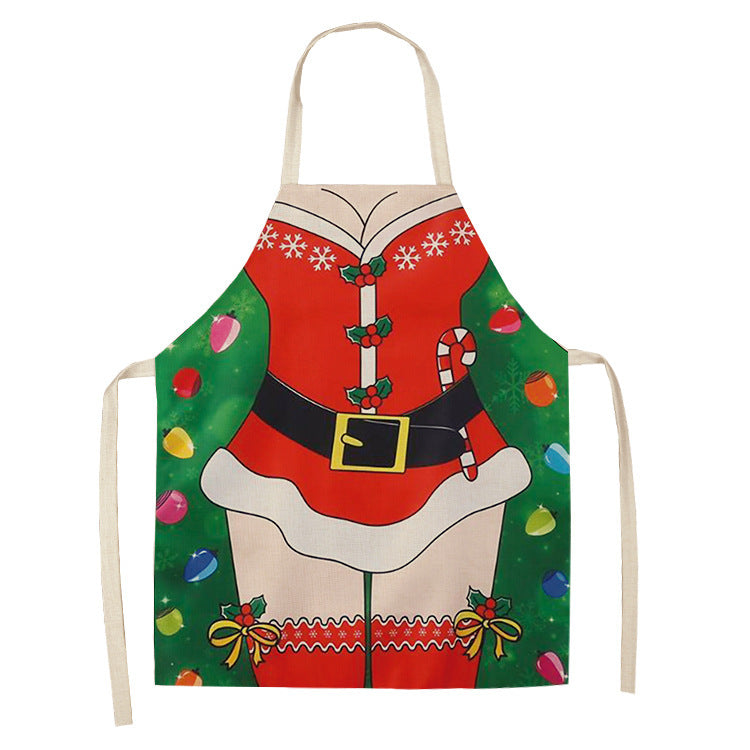Merry Christmas Cartoon Design Aprons