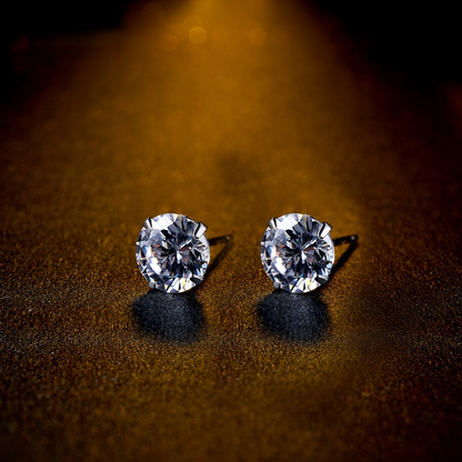 Fashion Sterling Sliver Zircon Studs