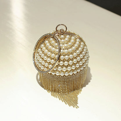 Fashion Round Shaped Evening Party Cosmetics Bags