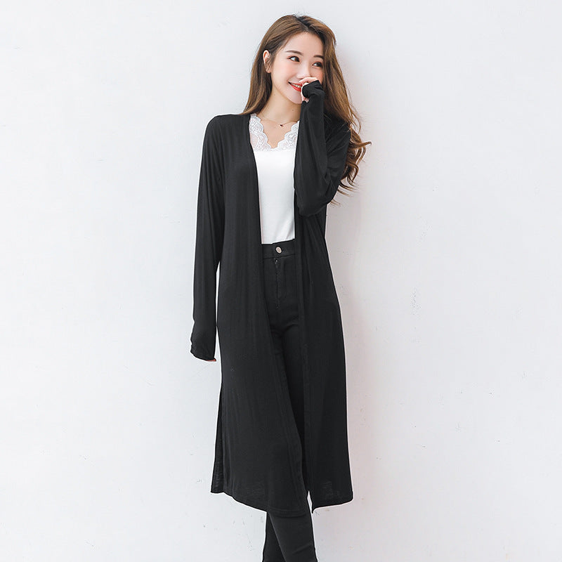 Simple Design Sun Proof Long Sleeves Women Tops