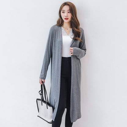 Simple Design Sun Proof Long Sleeves Women Tops