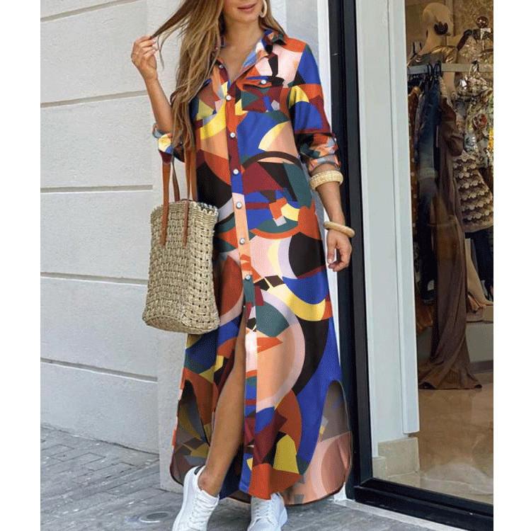 Leisure Fashion T Shirt Long Dresses-STYLEGOING
