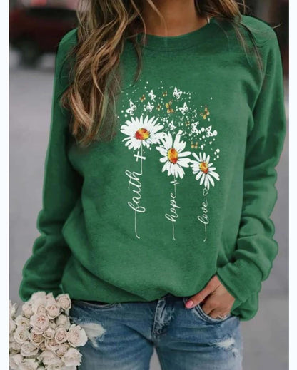 Fall Round Neck Leisure Loose Sweaters-STYLEGOING