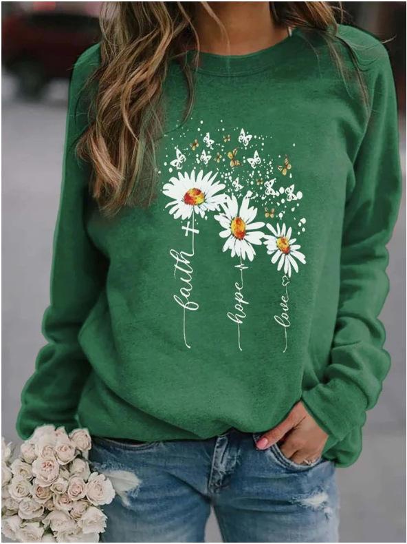 Fall Round Neck Leisure Loose Sweaters-STYLEGOING