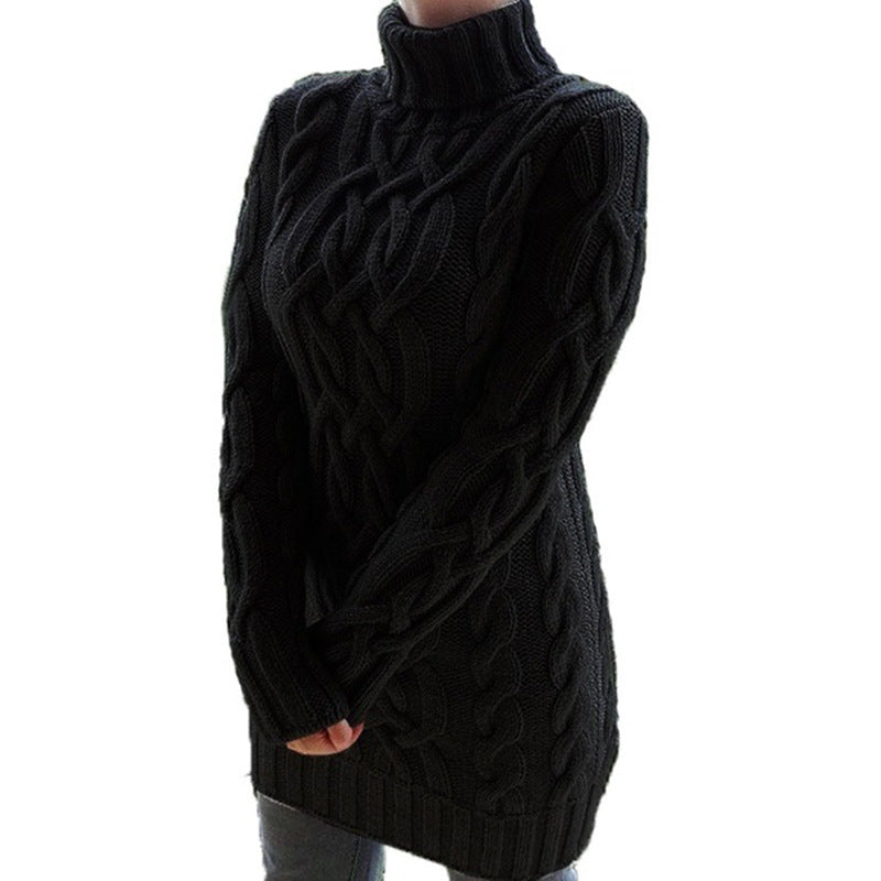 Vintage Turtleneck Knitted Pullover Sweaters
