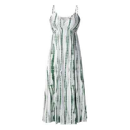 Sexy Tie Dyed Plus Size Long Dresses-STYLEGOING
