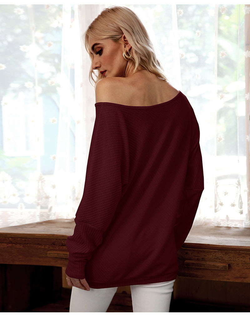 Sexy Off The Shoulder Batwing Women Blouses for Women