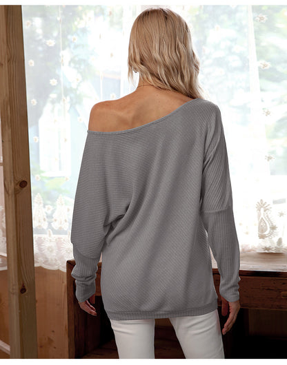 Sexy Off The Shoulder Batwing Women Blouses for Women