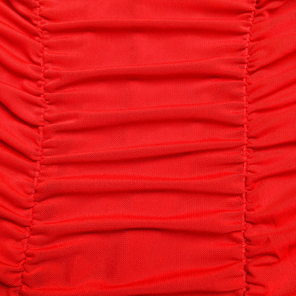 Sexy Square Neckline Puff Sleeves Tight Dresses