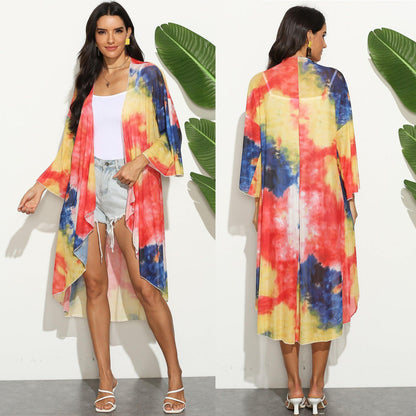 Women Summer Irregular Long Cover Ups-STYLEGOING