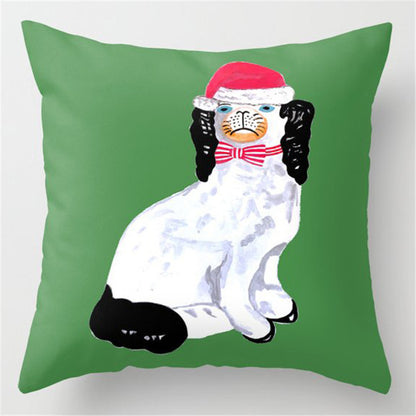 5pcs/package Christmas Green Pillow Case
