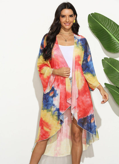 Women Summer Irregular Long Cover Ups-STYLEGOING