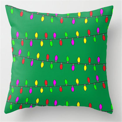 5pcs/package Christmas Green Pillow Case