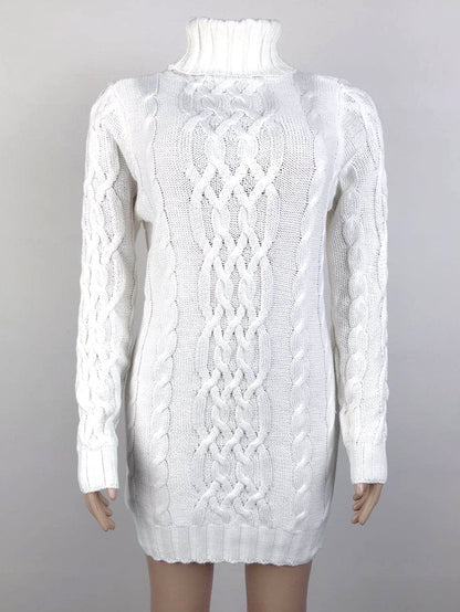 Vintage Turtleneck Knitted Pullover Sweaters