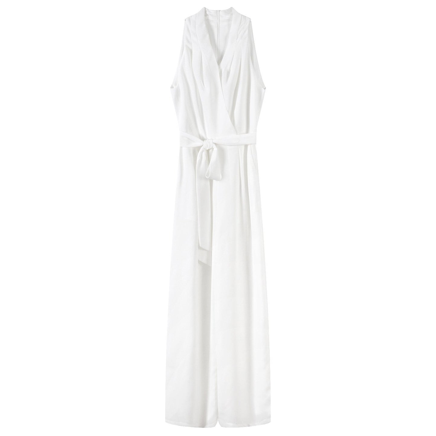 Classy V Neck Sleeveless Halter Women Jumsuits-STYLEGOING