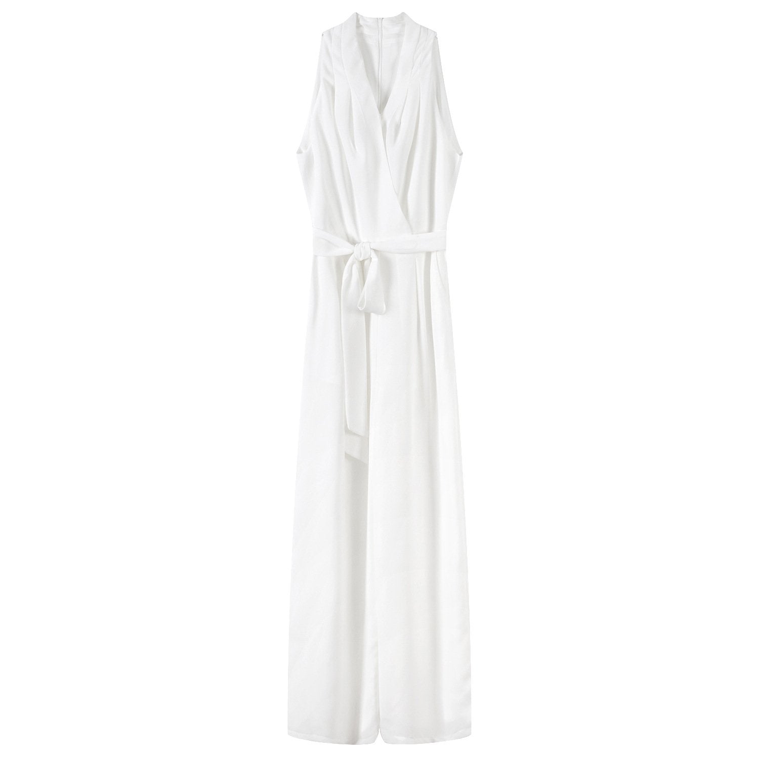 Classy V Neck Sleeveless Halter Women Jumsuits-STYLEGOING