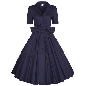 Elegant Cotton Short Sleeves Dresses