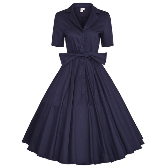 Elegant Cotton Short Sleeves Dresses