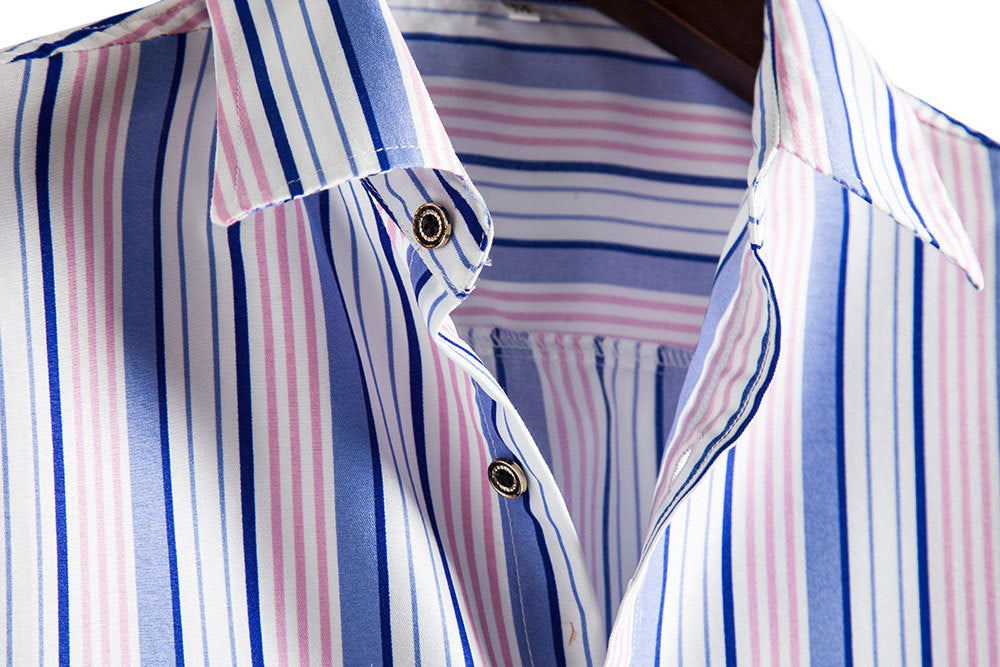 Men's Striped Short Sleeves Summer Beach T Shirts