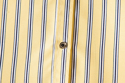 Men's Striped Short Sleeves Summer Beach T Shirts