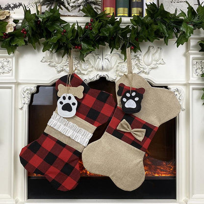 Christmas Bone Shape Gift Bags
