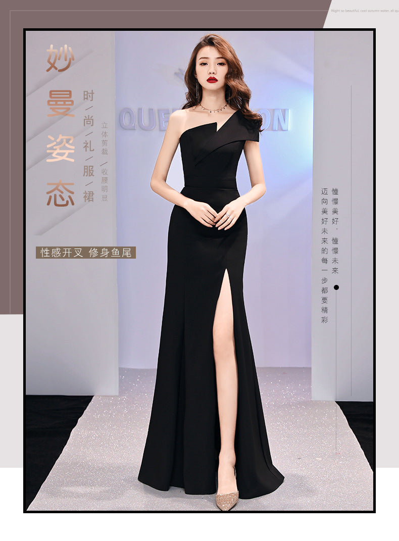 Sexy One Shoulder Evening Party Dresses