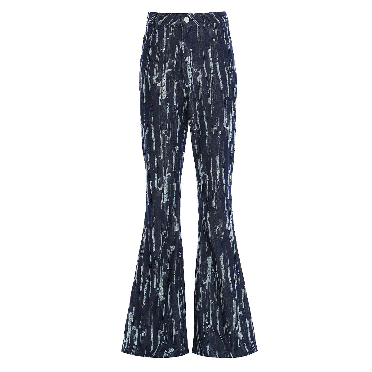 Designed Vintage Denim Trumpet Pants for Women