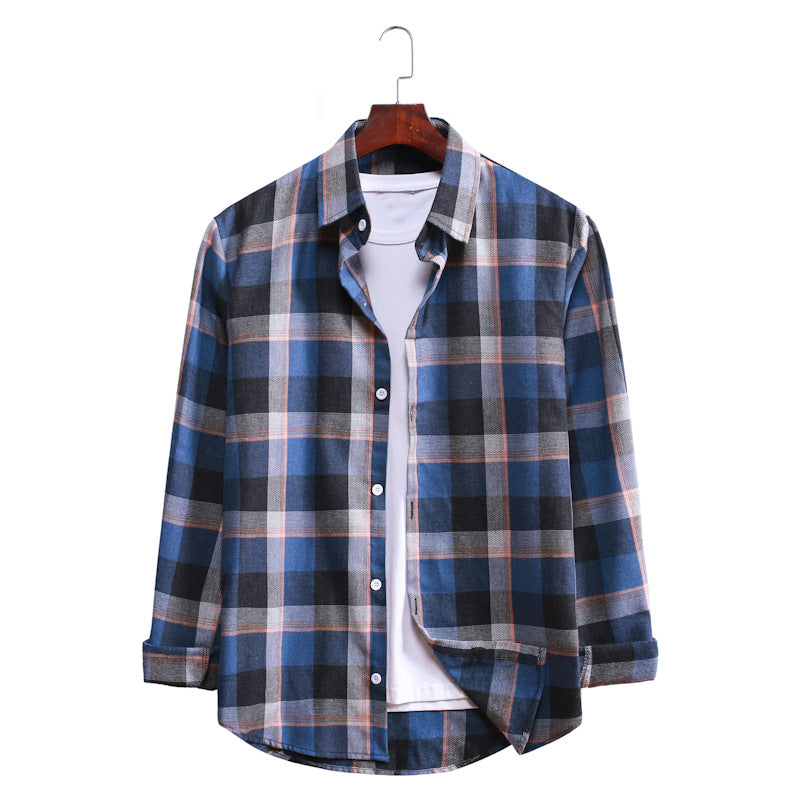 Casual Plaid Long Sleeves Shirts for Men