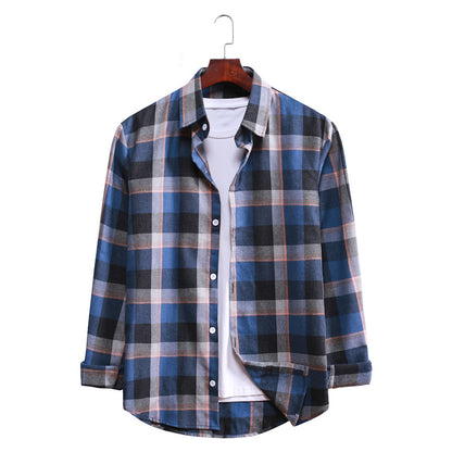 Casual Plaid Long Sleeves Shirts for Men