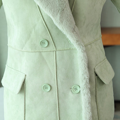 Winter Sherpa Warm Thick Outerwear Overcoats for Women
