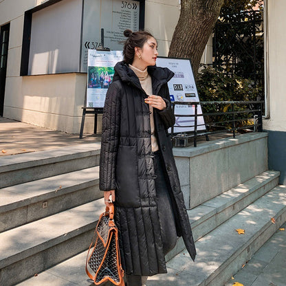 Winter Long Cotton Overcoats for Women