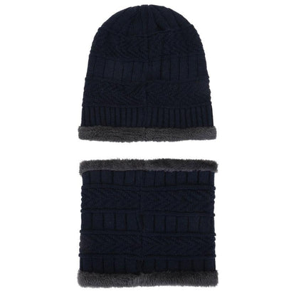 Men's Fleece Liner Winter Knitting Hats&Scarf--Free Shipping at meselling99