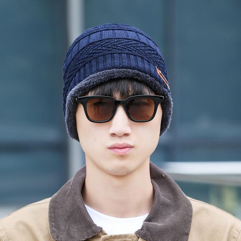 Men's Fleece Liner Winter Knitting Hats&Scarf--Free Shipping at meselling99