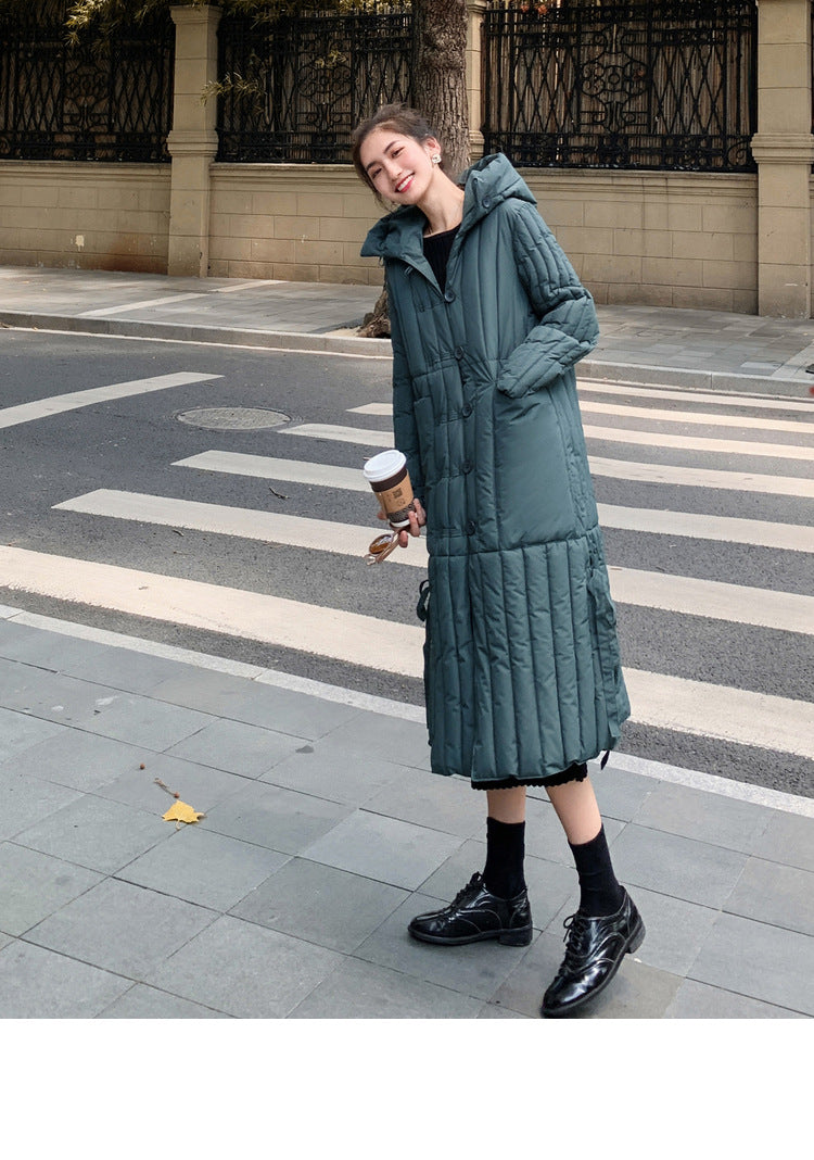 Winter Long Cotton Overcoats for Women