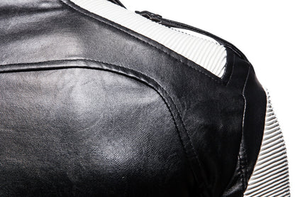 Fall Plus Sizes Pu Leather Jackets for Men