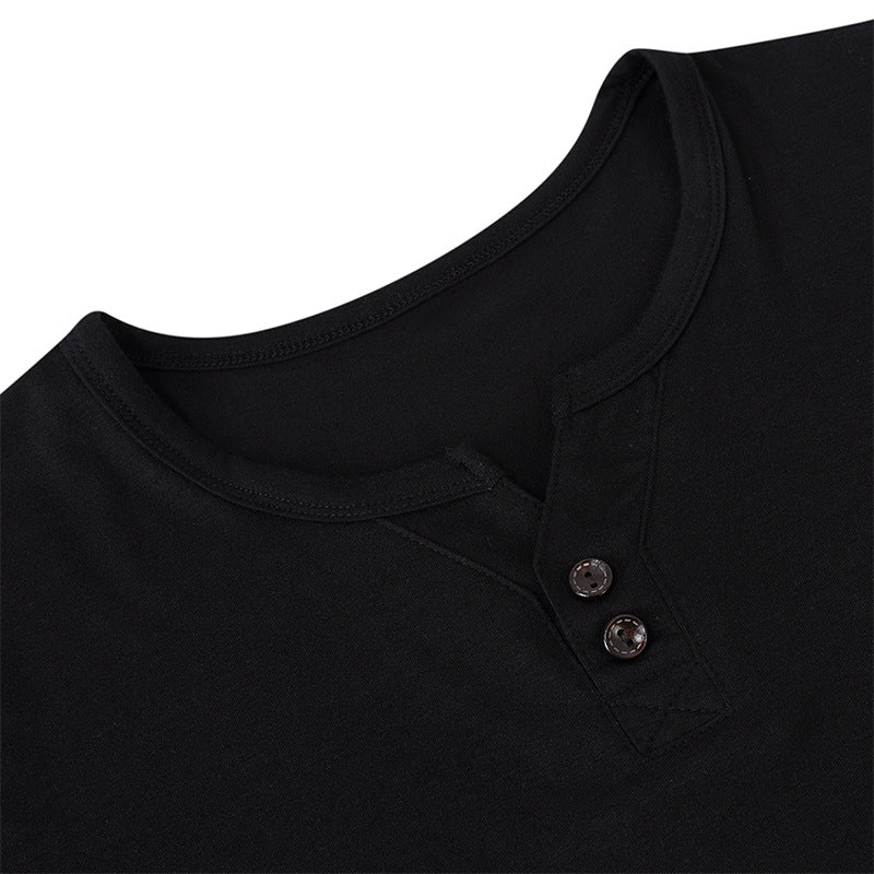 Fall V Neck Long Sleeves T Shirts for Men